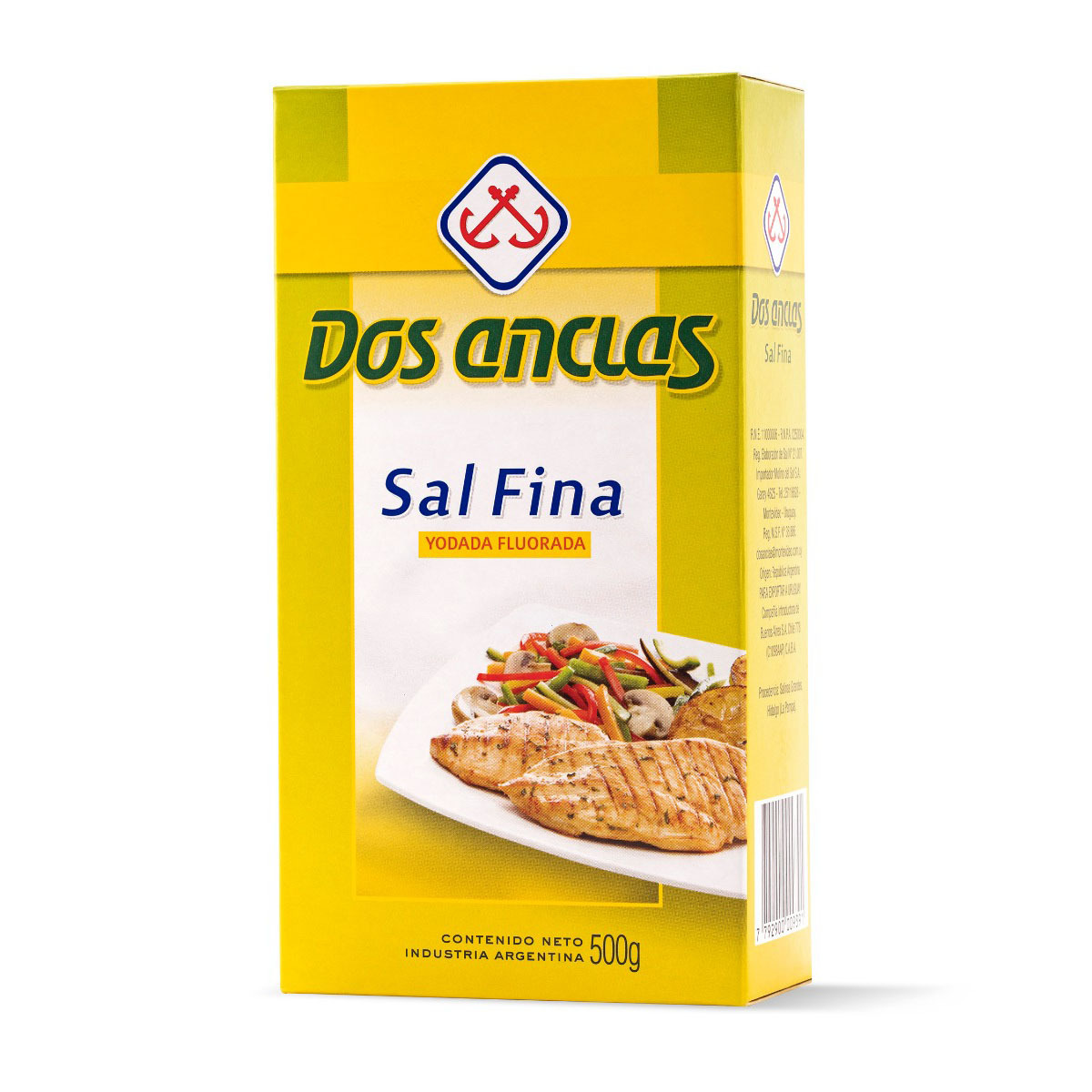Dos Anclas Sal Fina Salt, 500 g / 1.1 lb box